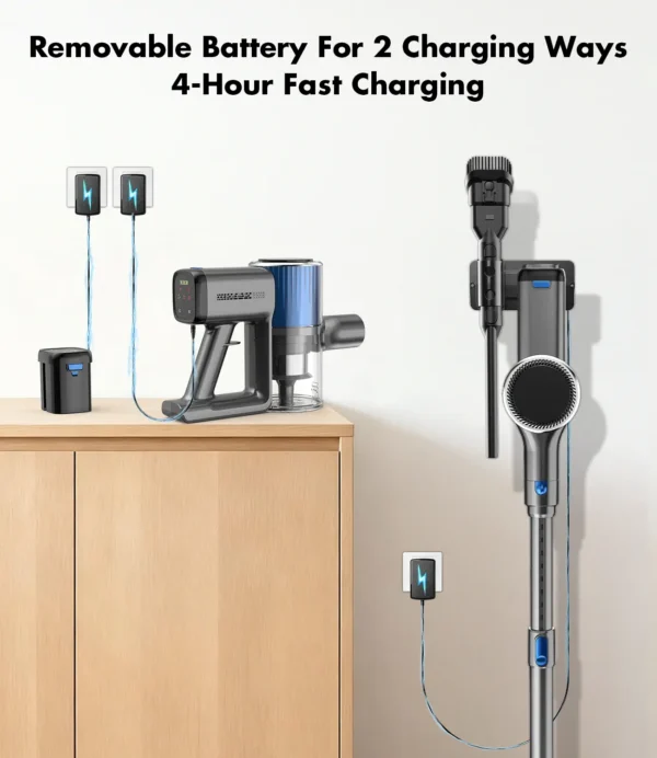 OMESER V10 Cordless Stick Vacuum