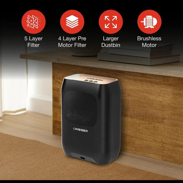 OMESER Automatic Electric Dust Pan Vacuum – Hands-Free, Multi-Mode Floor Cleaner for Professional Use
