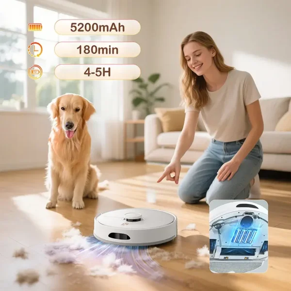 OMESER M20m Plus Robot Vacuum for Pet Hair